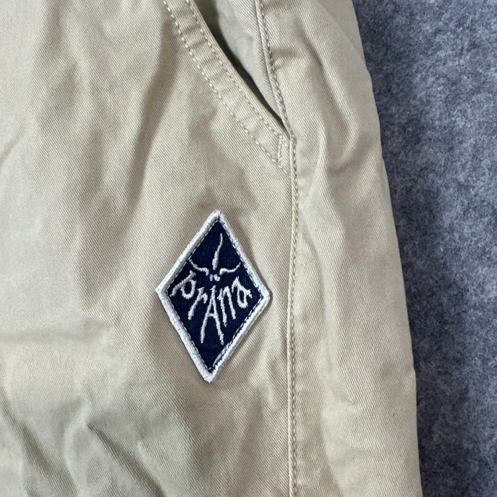 Prana Mojave Shorts Mens M Tan 1972481 Stretch Canvas Hiking Belted Gorpcore